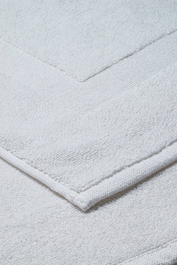 White Luxury Organic Cotton Bath Mat