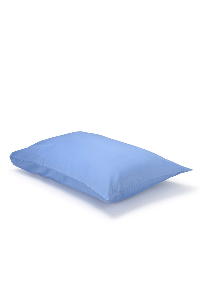 Pair of Light Grey Classic Organic Cotton Sateen Weave Pillowcases COTTSBURY