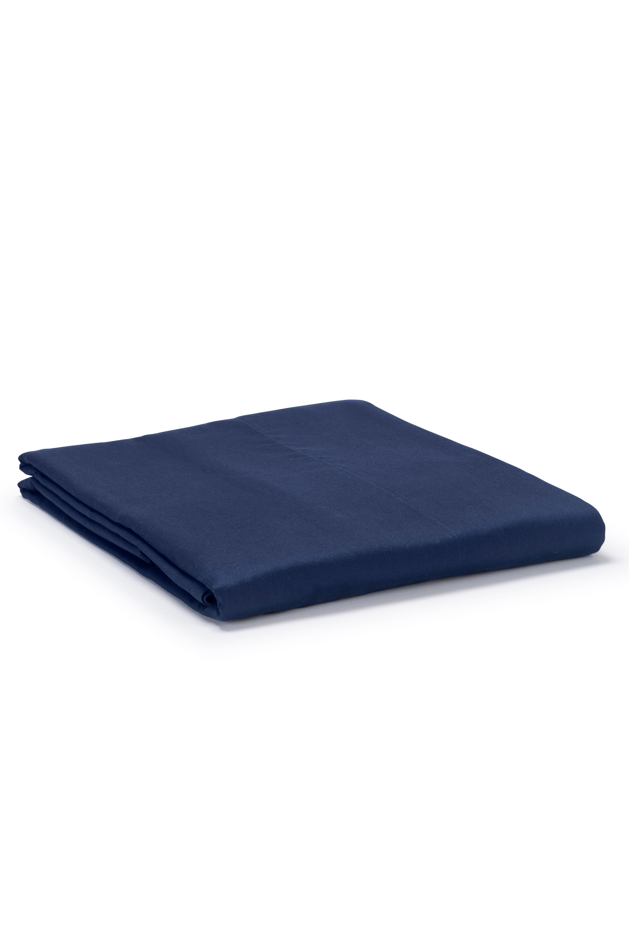 Navy Classic Organic Cotton Sateen Weave Bedding Set