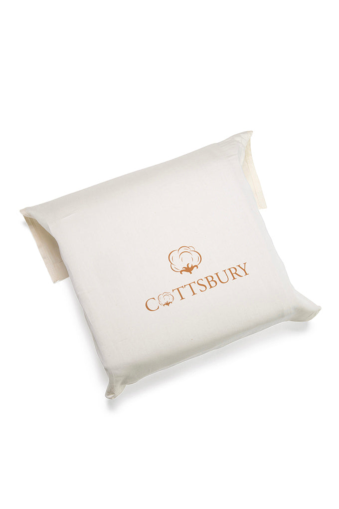 Pair of Natural Classic Organic Cotton Sateen Weave Pillowcases