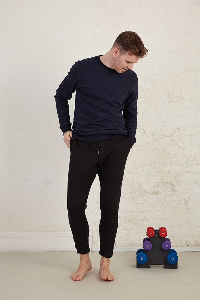 Tapered Fit Organic Cotton French Terry Sweatpants