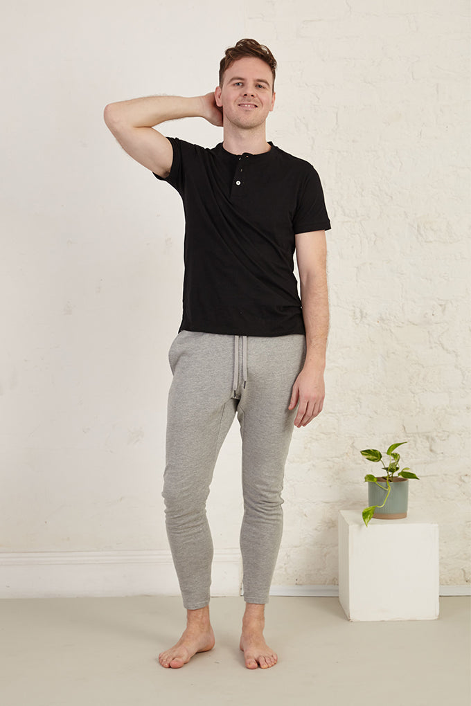 Henley Regular Fit Organic Cotton Jersey T-Shirt