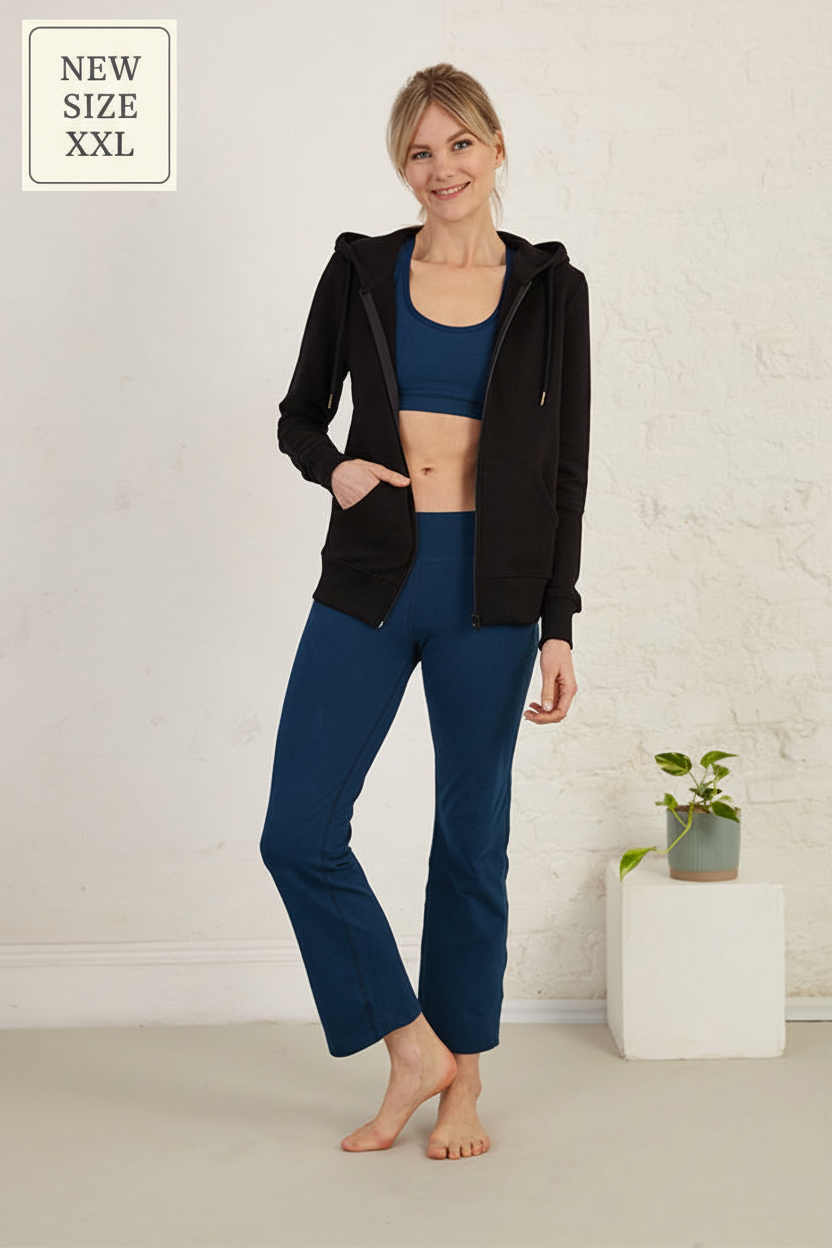 Cottsbury | Zip-Up Classic Organic Cotton French Terry Hoodie Womens