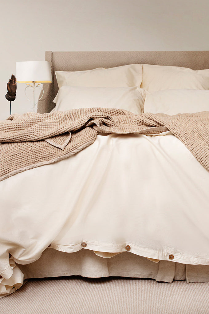 Natural Classic Organic Cotton Sateen Weave Bedding Set
