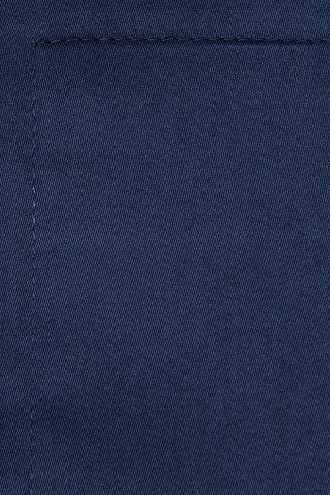 Navy Classic Organic Cotton Sateen Weave Fitted Sheet