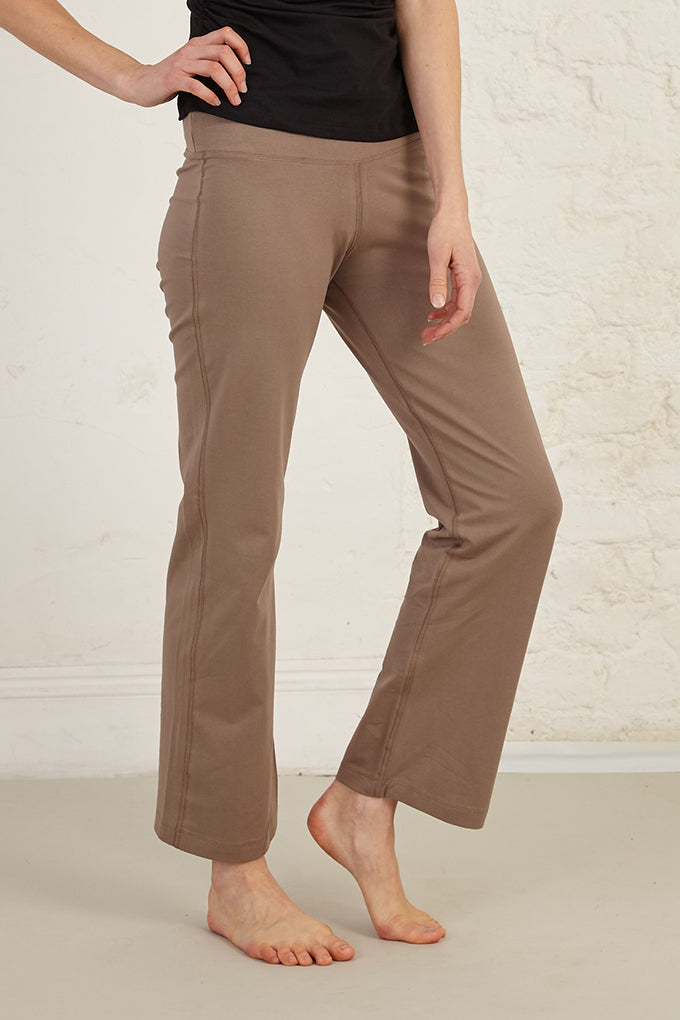 Full Length Organic Cotton Spandex Jersey Yoga Pants
