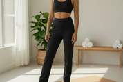 Full Length Organic Cotton Spandex Jersey Yoga Pants