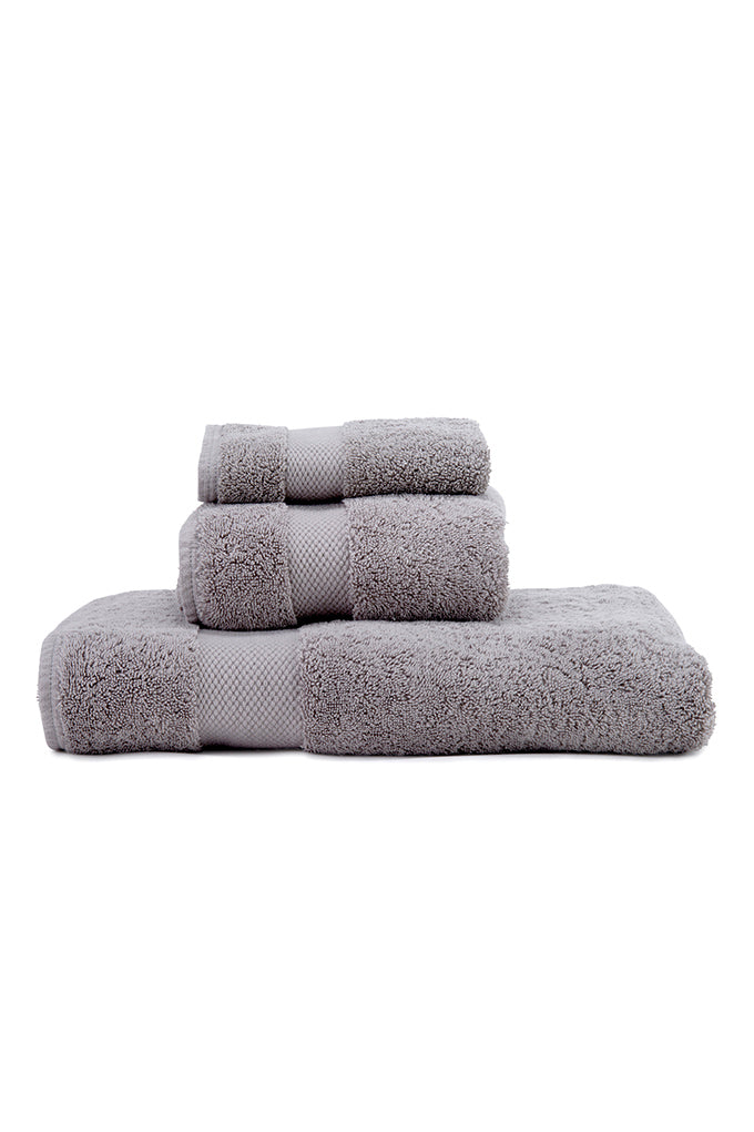 Mineral Grey Luxury Organic Cotton Bath, Hand and Face Towel Set COTTSBURY