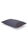 Pair of Dark Slate Classic Organic Cotton Sateen Weave Pillowcases COTTSBURY