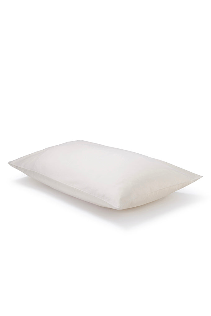 Pair of Natural Classic Organic Cotton Sateen Weave Pillowcases COTTSBURY