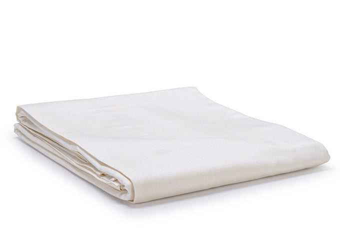 Natural Classic Organic Cotton Sateen Weave Flat Sheet COTTSBURY