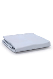 Serene Blue Classic Organic Cotton Sateen Weave Duvet Cover COTTSBURY