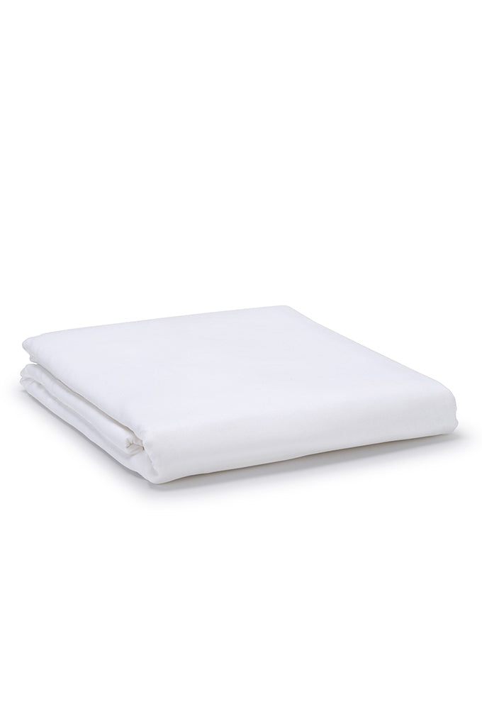 White Classic Organic Cotton Sateen Weave Bedding Set COTTSBURY