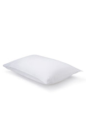Pair of White Classic Organic Cotton Sateen Weave Pillowcases COTTSBURY