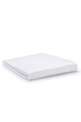 White Classic Organic Cotton Sateen Weave Flat Sheet