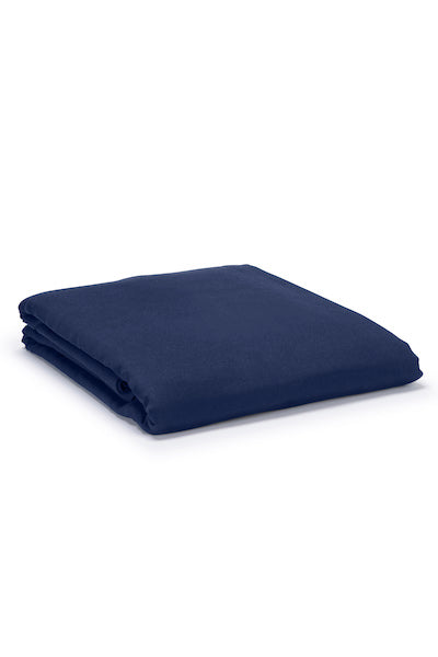 Navy Classic Organic Cotton Sateen Weave Duvet Cover