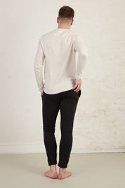 Essential Long Sleeve Regular Fit Organic Cotton Jersey T-Shirt