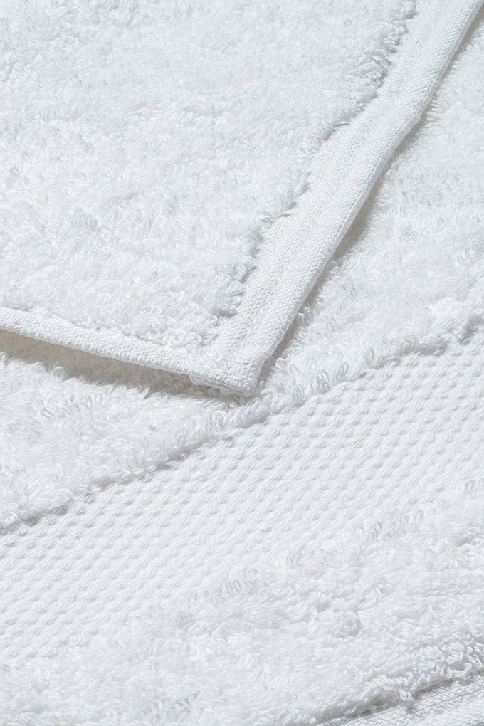 face towel white close up