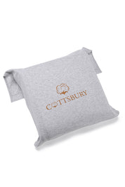 Grey Melange Organic Cotton Jersey Bedding Set COTTSBURY