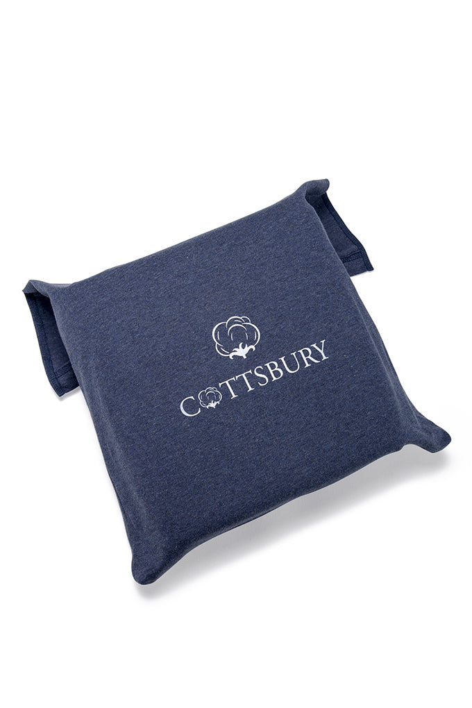 Indigo Organic Cotton Jersey Bedding Set COTTSBURY