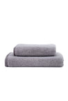 Grey and White Melange Organic Cotton Bath and Hand Towel Set COTTSBURY