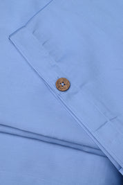 Mid Blue Classic Organic Cotton Sateen Weave Duvet Cover