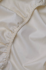 Natural Classic Organic Cotton Sateen Weave Fitted Sheet