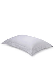 Pair of Light Grey Oxford Organic Cotton Sateen Weave Pillowcases COTTSBURY