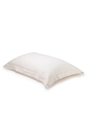 Pair of Natural Oxford Organic Cotton Sateen Weave Pillowcases COTTSBURY