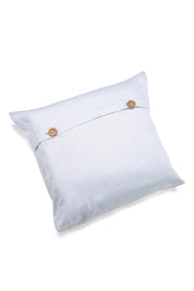 Serene Blue Classic Organic Cotton Sateen Weave Fitted Sheet