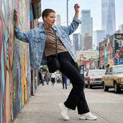 Full Length Organic Cotton Spandex Jersey Yoga Pants