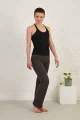 Padded Built-In Bra Slim Fit Organic Cotton Jersey Tank Top