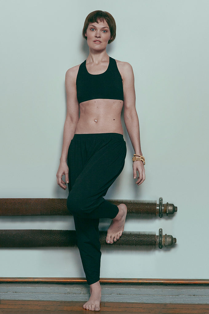 Harem Style Full Length Organic Cotton Jersey Trouser