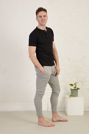 Henley Regular Fit Organic Cotton Jersey T-Shirt