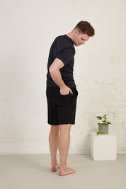 Relaxed Fit Organic Cotton French Terry Jogger Shorts