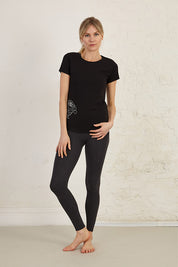 Rose Print Slim Fit Organic Cotton Jersey T-Shirt