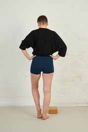 Rouched Sleeve Organic Cotton Jersey Top