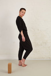 Rouched Sleeve Organic Cotton Jersey Top