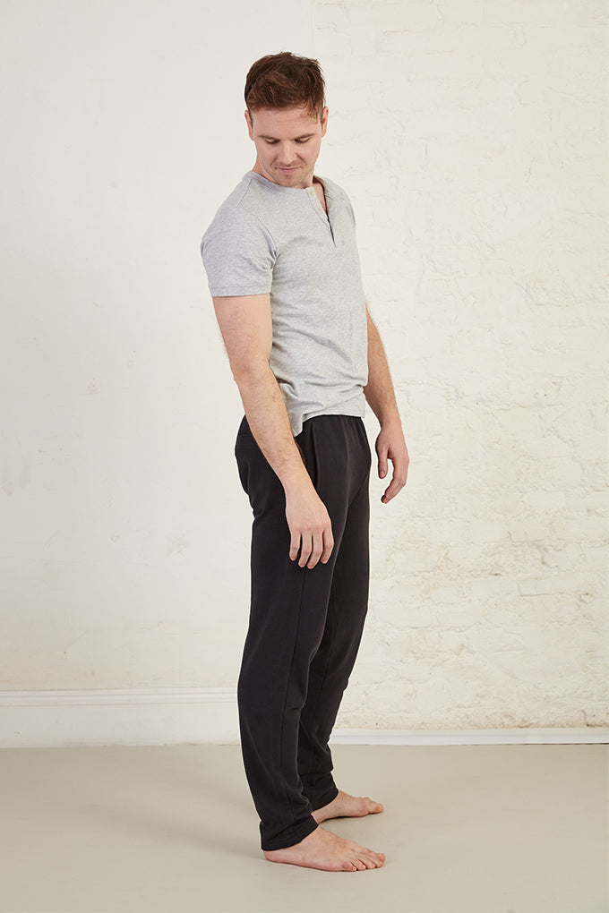 Tapered Leg Full Length Organic Cotton French Terry Joggers