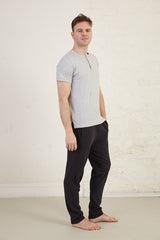 Tapered Leg Full Length Organic Cotton French Terry Joggers