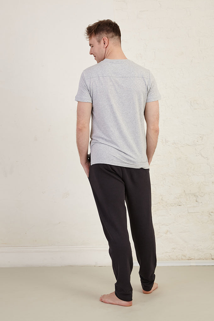 Tapered Leg Full Length Organic Cotton French Terry Joggers