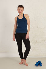 3/4 Length Slim Fit Organic Cotton Spandex Jersey Yoga Tights