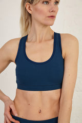 Organic Cotton Double Layer Racerback Sports Bra