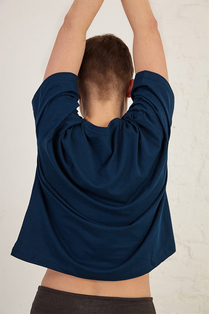 Boxy Slightly Cropped Organic Cotton Jersey T-Shirt