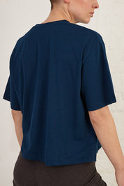 Boxy Slightly Cropped Organic Cotton Jersey T-Shirt