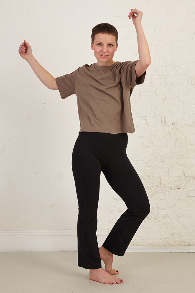 Boxy Slightly Cropped Organic Cotton Jersey T-Shirt