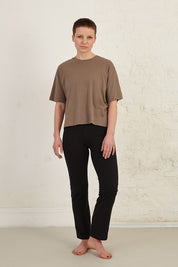 Boxy Slightly Cropped Organic Cotton Jersey T-Shirt