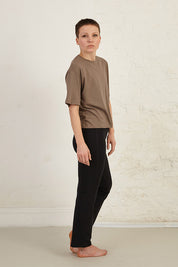Boxy Slightly Cropped Organic Cotton Jersey T-Shirt