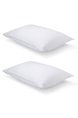 Pair of White Classic Organic Cotton Sateen Weave Pillowcases