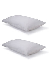 Pair of Light Grey Classic Organic Cotton Sateen Weave Pillowcases